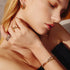 Two-Tone Sparkling Bold Puffy Spike Ring